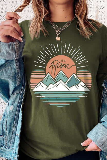 Sunrise He Is Risen Tee