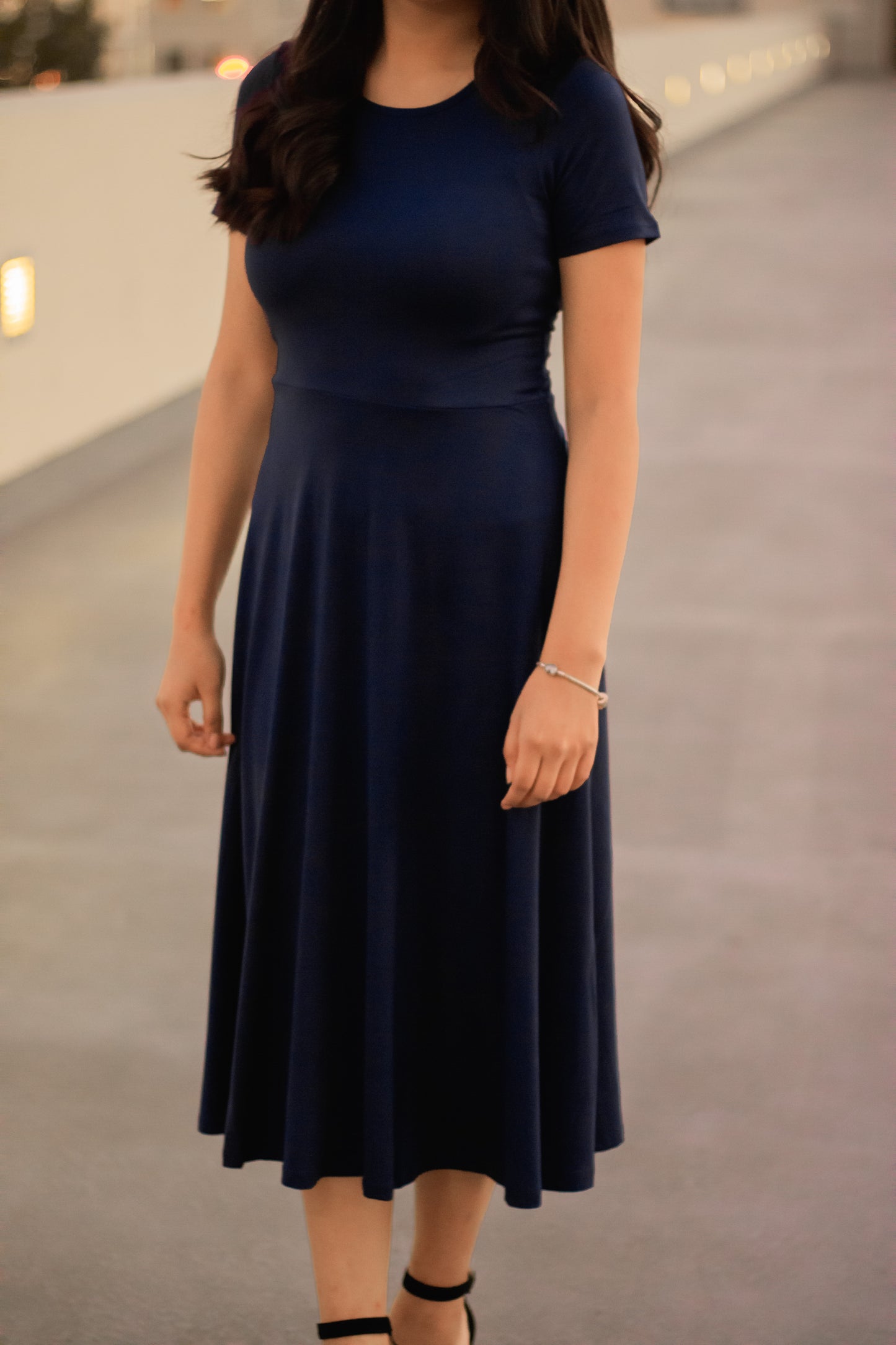 Anna Dress (Navy Blue)