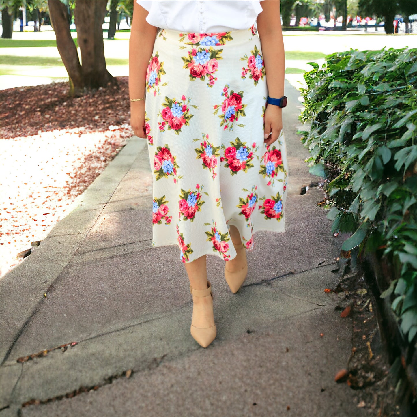 Elizabeth Skirt (Eggshell White)