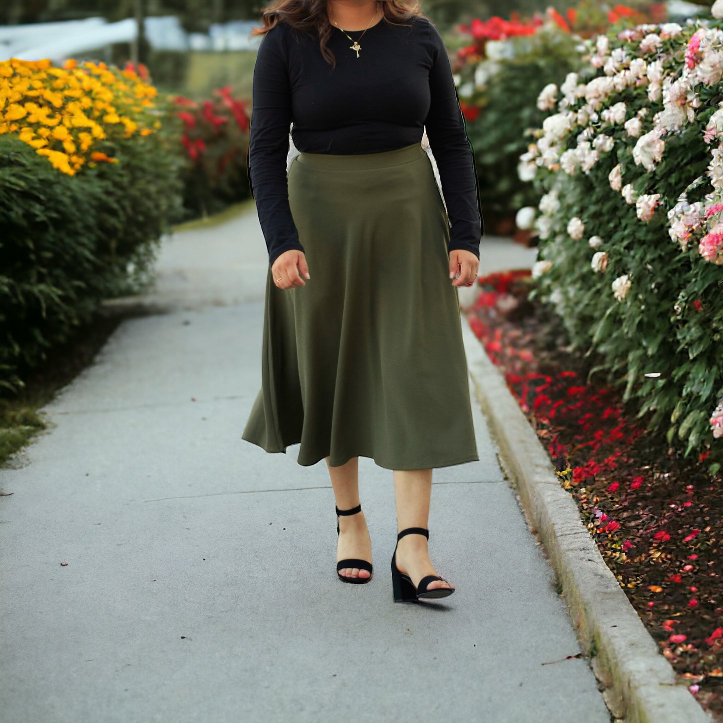 Esther Skirt (Army Green)