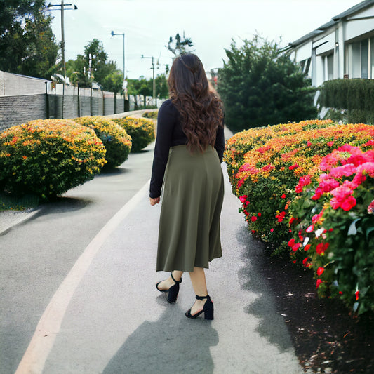 Esther Skirt (Army Green)