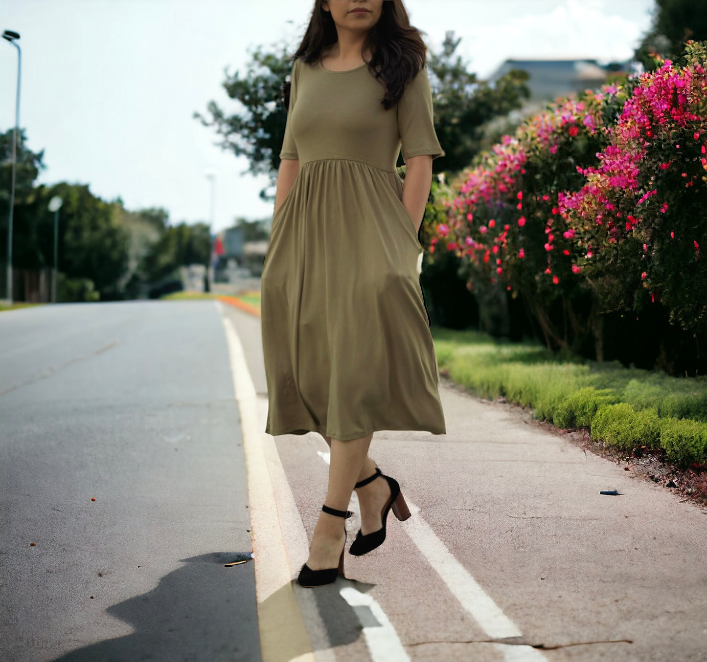 Hope Dress (Olive)