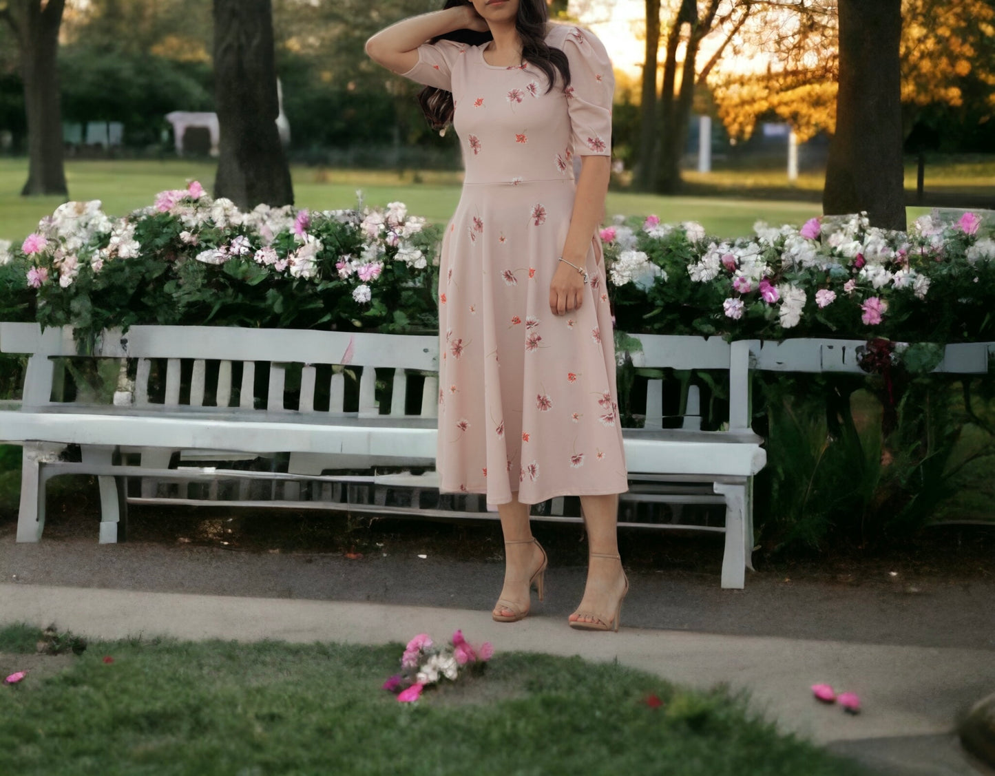 Leah Dress (Dusty Pink)