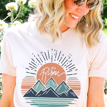 Sunrise He Is Risen Tee