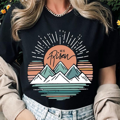 Sunrise He Is Risen Tee