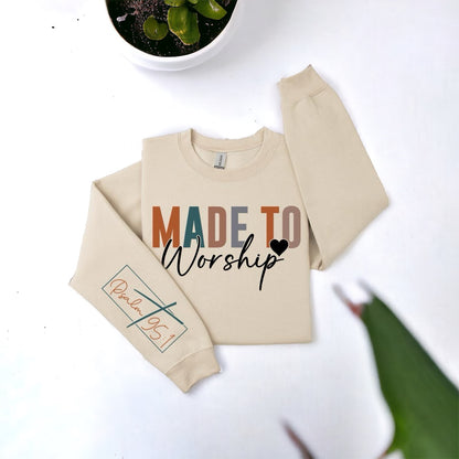 Made to Worship Fleece Sweatshirt